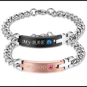 HIS HERS BRACELETS> MY BAE MY BOO